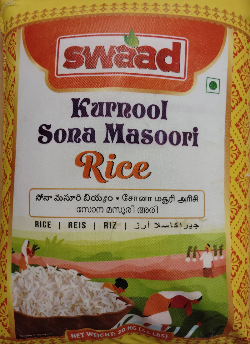 Kurnool Sona Masoori Rice Swaad 5kg