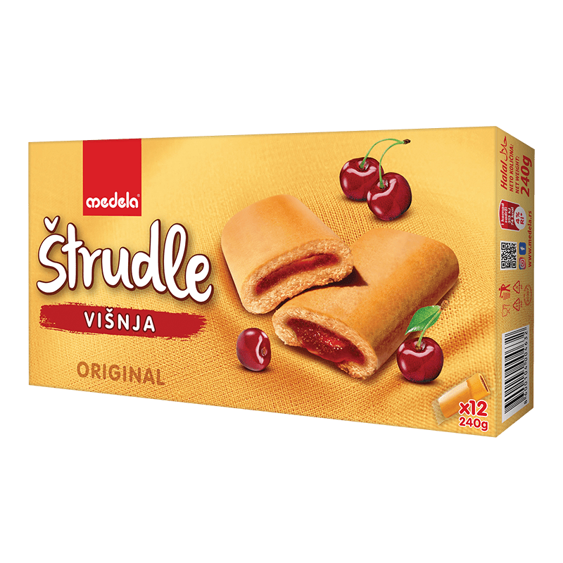 Cherry Strudel Medela 240gm