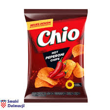 Chips Hot Pepperoni Chio 130gm