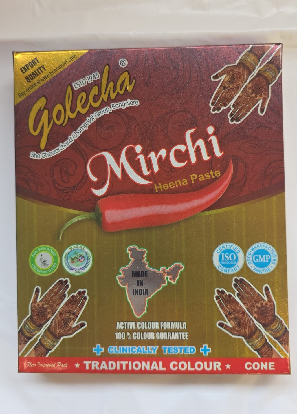 Mehandi Cone Red Colour