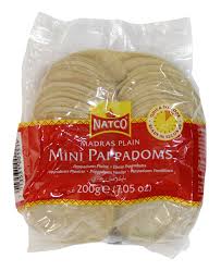 Pappadam Plain Madras Coin Size Natco 200gm