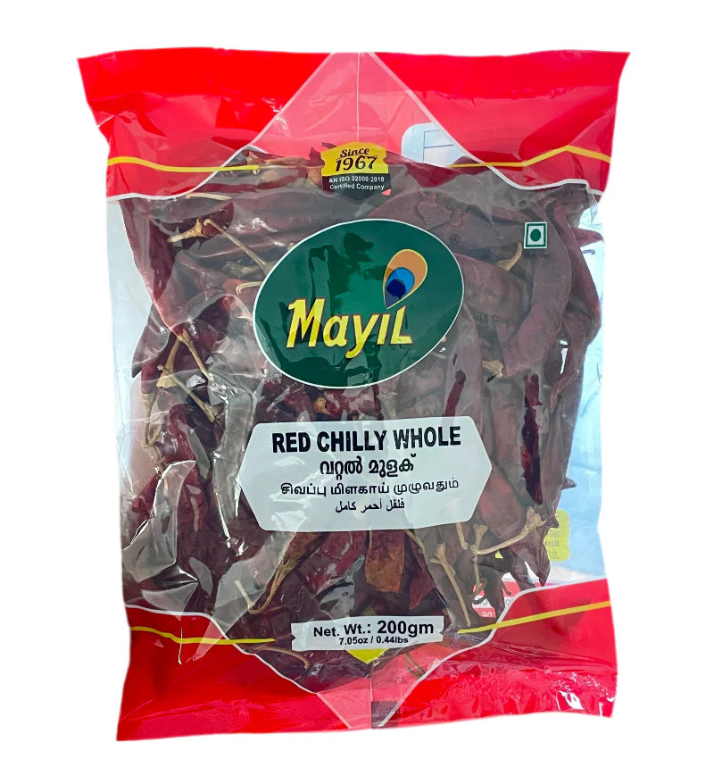 Red Chilli Whole Mayil 200gm