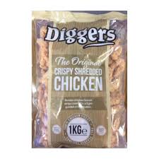 Frozen Shredded S/F Chicken Diggers 1kg (Only Click & Collect)
