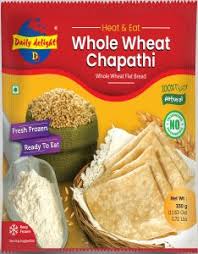 Frozen Whole Wheat Chappathi Daily Delight 300gm (Only Click & Collect)