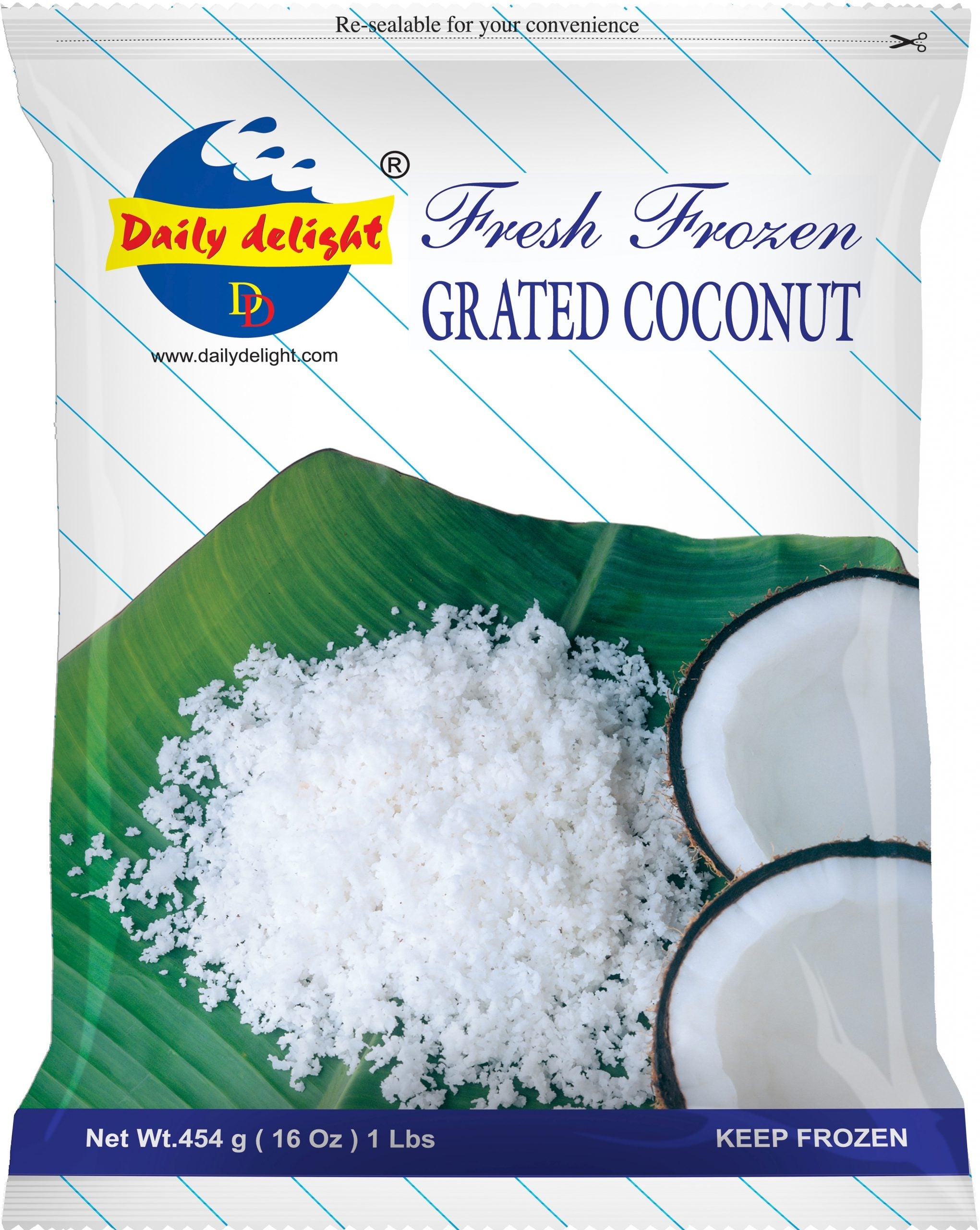 Grated Coconut Frozen Daily Delight 400g ( Click & Collect Only)
