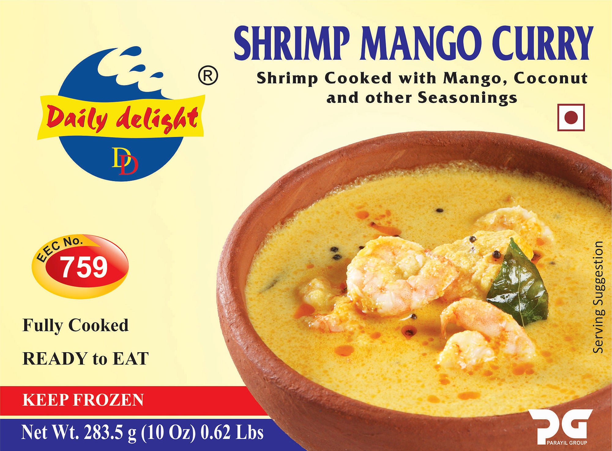 Frozen Shrimp Mango Curry Daily Delight 284g( Only click & collect)