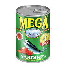 Sardines Mega Green 2x 155gm