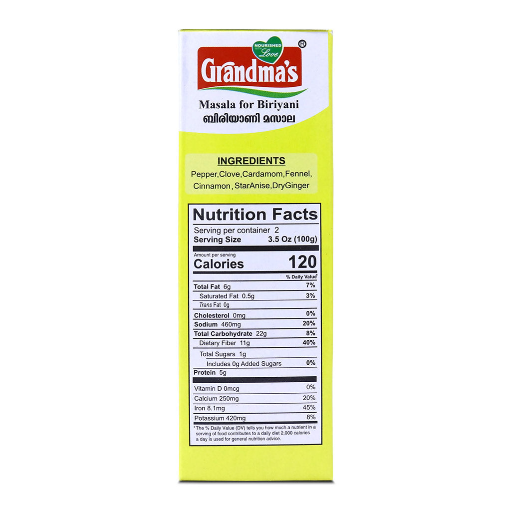 Biriyani Masala Grandmas 200gm