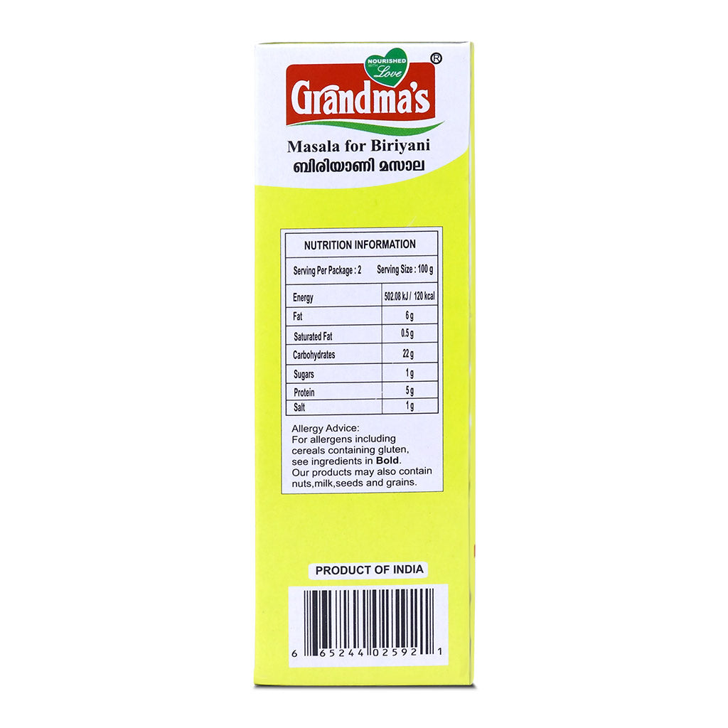 Biriyani Masala Grandmas 200gm
