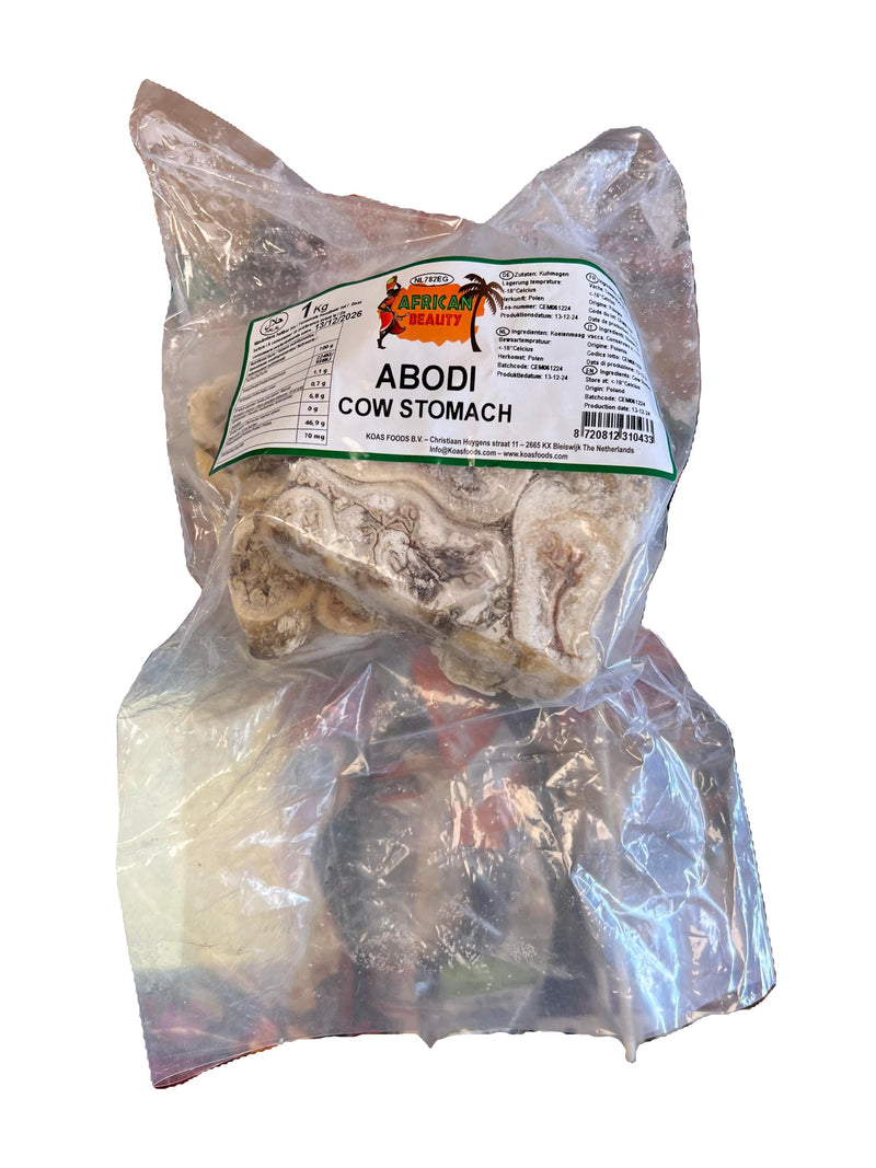 Frozen Adobi Cow Stomach African Beauty 1kg (Only for Blanch, Lucan, Meath, Maynooth & Kilcock)