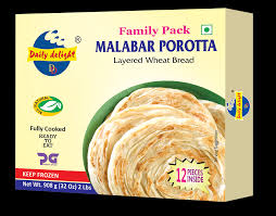 Frozen Malabar Family Porotta Daily Delight 908gm (Only for Blanch, Lucan, Meath, Maynooth & Kilcock)