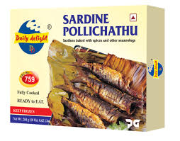 Frozen Baked Sardine (Mathi Pollichathu) Daily Delight 282gm (Only for Blanch, Lucan, Meath, Maynooth & Kilcock)