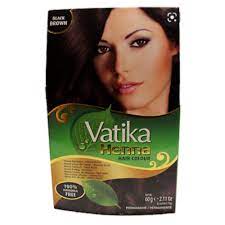 Vatika Henna Hair Colour Black Brown Dabur 60gm