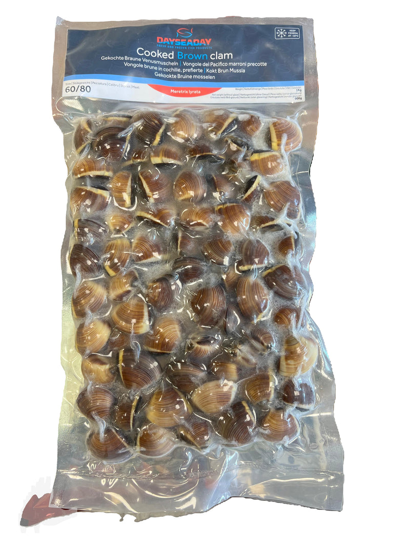Frozen Cooked Brown Clam Meat Day Sea Day 1kg (Only for Blanch, Lucan, Meath, Maynooth & Kilcock)
