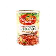 Fava Beans Peeled Secret Recipe California Gardens 400gm