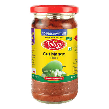 Cut Mango Pickle Telugu Foods 300gm