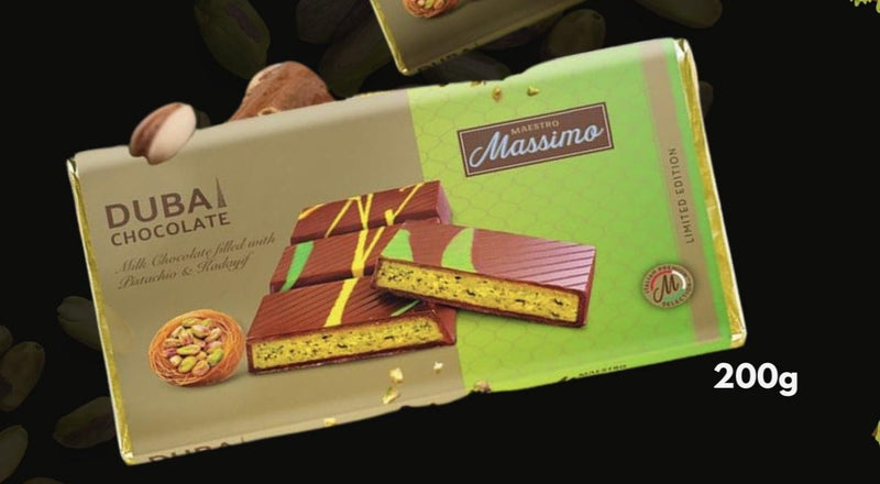 Dubai Chocolate Bar Massimo 200gm