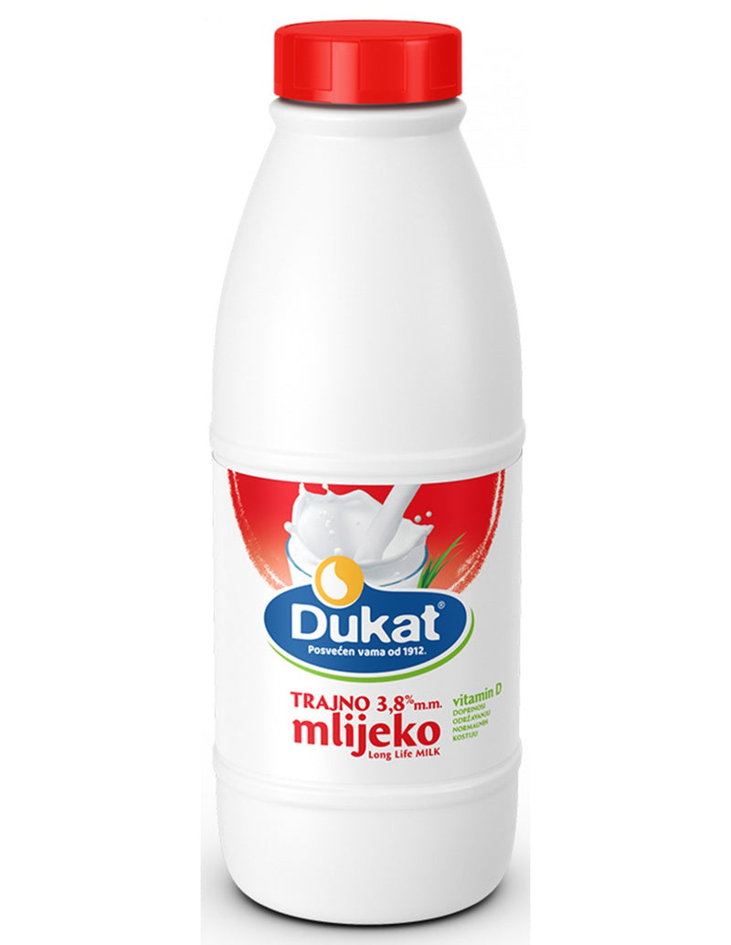 Milk UHT 3.8% Dukat 1L (Only for Blanch, Lucan, Meath, Maynooth & Kilcock)