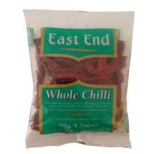 Chilli Whole Long East End 50gm