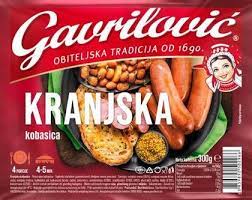 Frozen Kranjska Sausage Gavrilovic 300gm (Only for Blanch, Lucan, Meath, Maynooth, & Kilcock)
