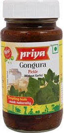 Gongura Without Garlic Pickle Priya 300gm