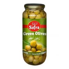 Green Olives Whole Sofra 330gm