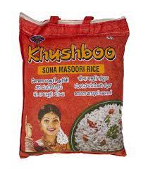 Sona Masoori Rice Khushboo 5kg (Only One Bag Per Order)