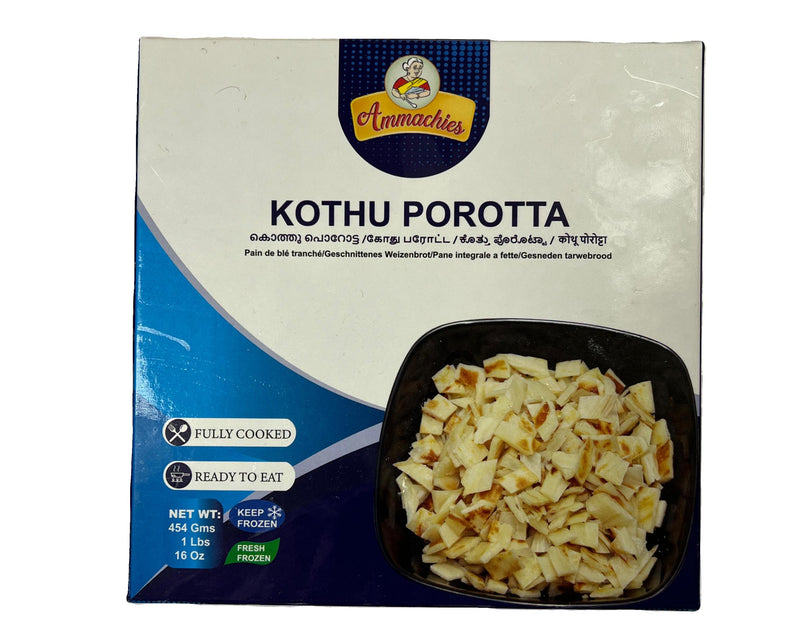 Frozen Kothu Porotta Ammachies 454gm (Only for Blanch, Lucan, Meath, Maynooth & Kilcock)