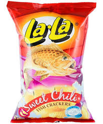 Fish Crackers Sweet Chilli La La 100gm