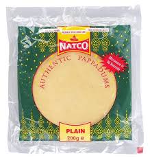 Pappadam Plain Madras 6 Natco 200gm