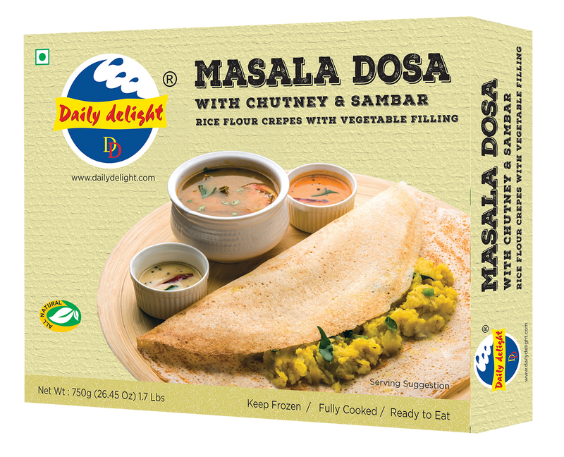 Frozen Masala Dosa Daily Delight 750gm (Only for Blanch, Lucan, Meath, Maynooth & Kilcock)