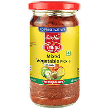 Mixed Veg Pickle Telugu Foods 300gm