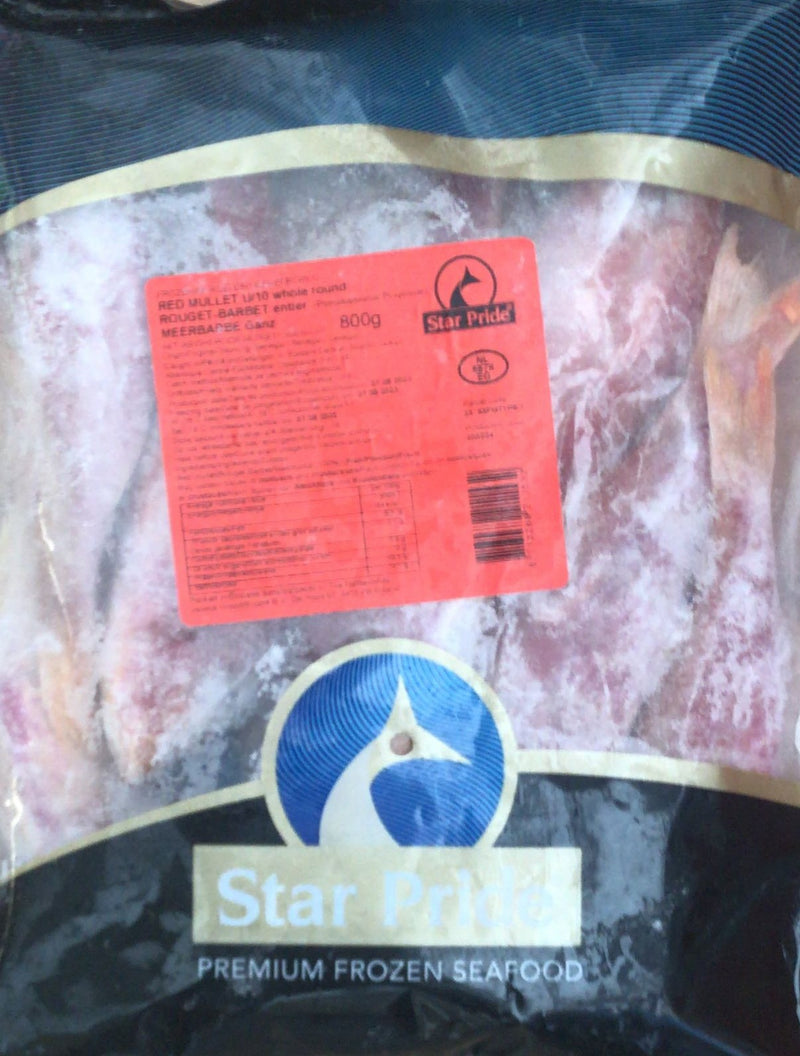 Frozen Red Mullet Whole Star Pride 800gm (Only for Blanch, Lucan, Meath, Maynooth & Kilcock)