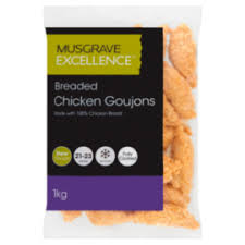Frozen Chicken Goujons Musgrave 1kg (Only for Blanch, Lucan,Meath, Maynooth & Kilcock)
