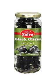 Whole Olives Black Sofra 340gm