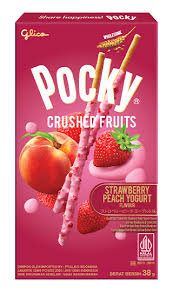 Pocky Sticks Crushed Fruits Strawbery Glico 38gm