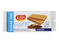 Poker Chocolate Sugar Free Waffers Lago 45gm