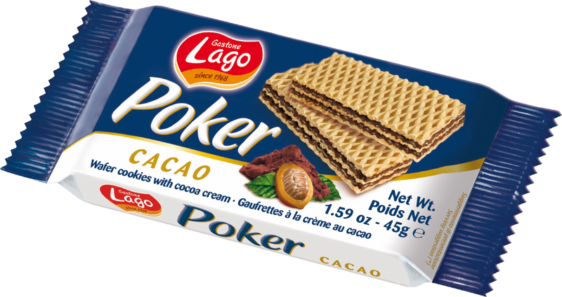 Poker Chocolate Waffers Lago 45gm
