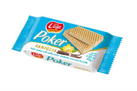 Poker Vanilla Waffers Lago 45gm
