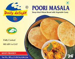 Frozen Poori Masala Daily Delight 385g (Only for Blanch, Lucan, Meath, Maynooth & Kilcock)
