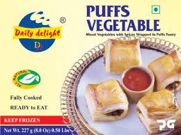 Frozen Veg Puffs Daily Delight 227gm (Only for Blanch, Lucan, Meath, Maynooth & Kilcock)