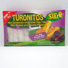 Frozen Banana Spring Roll W UBE Turonitos Saba 454gm (Only for Blanch, Lucan, Meath, Maynooth & Kilcock)