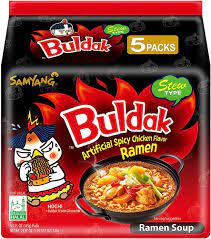 Noodles Hot Chicken Stew Ramen Stew Samyang 5 x 145gm