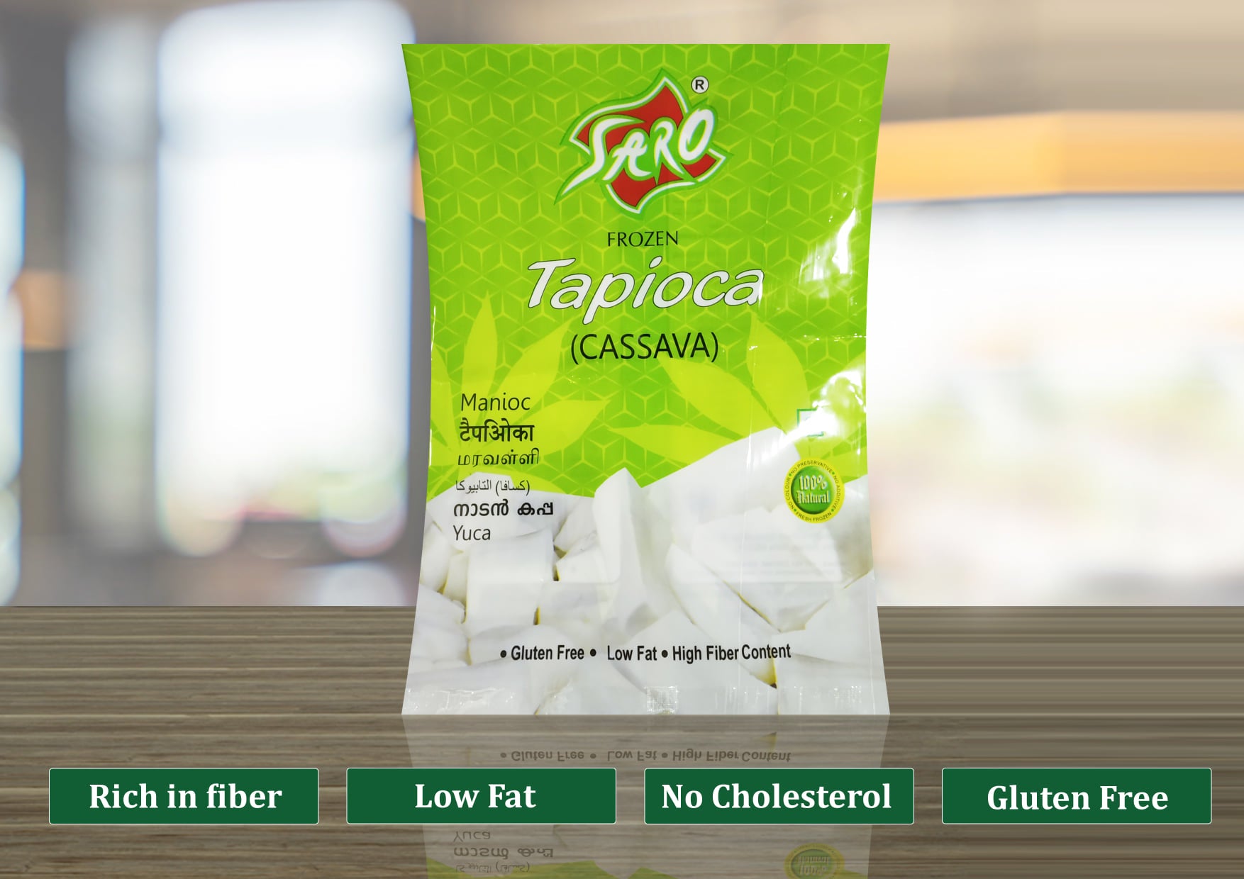 Frozen Tapioca Small Cut Saro 700gm (Only Click & Collect)