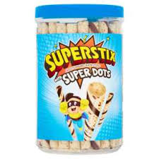 W Superdots Chocolate Superstix 346gm