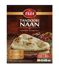 Frozen Tandoori Naan Family Pack Taza 8pcs 1kg (Only for Blanch, Lucan, Meath, Maynooth & Kilcock)