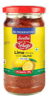 Lime in Oil Pickle Telugu Foods 300gm