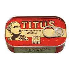 Sardines in Veg Oil Titus 125gm