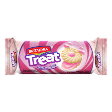 Treat Fruit Cream Strawberry Britannia 100gm