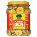 Plantain Chips Sweet Chilli Tubs Tropical Sun 450gm